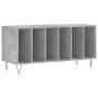 Concrete gray plywood disc cabinet 100x38x48 cm by vidaXL, CD and DVD storage - Ref: Foro24-831752, Price: 67,32 €, Discount: %