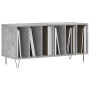 Mueble discos madera contrachapada gris hormigón 100x38x48 cm de vidaXL, Almacenamiento para CD y DVD - Ref: Foro24-831752, P...