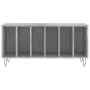 Mueble discos madera contrachapada gris hormigón 100x38x48 cm de vidaXL, Almacenamiento para CD y DVD - Ref: Foro24-831752, P...