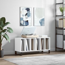 White plywood record cabinet 100x38x48 cm by vidaXL, CD and DVD storage - Ref: Foro24-831756, Price: 85,99 €, Discount: %