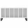 Mueble para discos madera contrachapada blanco 100x38x48 cm de vidaXL, Almacenamiento para CD y DVD - Ref: Foro24-831756, Pre...