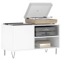 White engineered wood record cabinet 85x38x48 cm by vidaXL, CD and DVD storage - Ref: Foro24-831700, Price: 63,23 €, Discount: %