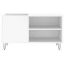 White engineered wood record cabinet 85x38x48 cm by vidaXL, CD and DVD storage - Ref: Foro24-831700, Price: 63,23 €, Discount: %