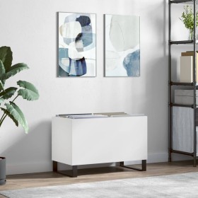 White plywood record cabinet 74.5x38x48 cm by vidaXL, CD and DVD storage - Ref: Foro24-831732, Price: 65,99 €, Discount: %