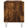 Mueble discos madera contrachapada roble ahumado 100x38x48 cm de vidaXL, Almacenamiento para CD y DVD - Ref: Foro24-831753, P...