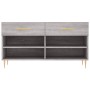 Banco zapatero madera de ingeniería gris Sonoma 102x35x55 cm de vidaXL, Zapateros y organizadores de calzado - Ref: Foro24-82...