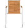 Garden chairs with cushions 2 pcs solid acacia wood and steel by vidaXL, Garden chairs - Ref: Foro24-3061498, Price: 259,46 €...