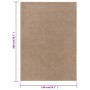 Brauner Kurzflor-Teppich 140x200 cm von vidaXL, Teppiche - Ref: Foro24-340356, Preis: 61,19 €, Rabatt: %