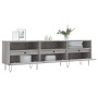 Sonoma gray plywood TV cabinet 150x30x44.5 cm by vidaXL, TV Furniture - Ref: Foro24-831282, Price: 93,94 €, Discount: %