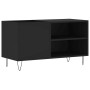 Engineered wood record cabinet in black, 85x38x48 cm by vidaXL, CD and DVD storage - Ref: Foro24-831701, Price: 55,53 €, Disc...