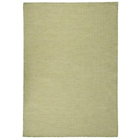 Flachgewebter grüner Außenteppich 140x200 cm von vidaXL, Teppiche - Ref: Foro24-340810, Preis: 45,24 €, Rabatt: %