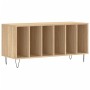 Mueble discos madera contrachapada roble Sonoma 100x38x48 cm de vidaXL, Almacenamiento para CD y DVD - Ref: Foro24-831751, Pr...