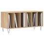 Mueble discos madera contrachapada roble Sonoma 100x38x48 cm de vidaXL, Almacenamiento para CD y DVD - Ref: Foro24-831751, Pr...