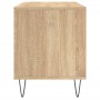 Mueble discos madera contrachapada roble Sonoma 100x38x48 cm de vidaXL, Almacenamiento para CD y DVD - Ref: Foro24-831751, Pr...