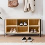 Shoe cabinet made of Sonoma oak plywood 100x35x50 cm by vidaXL, Shoe racks and shoe organizers - Ref: Foro24-831839, Price: 5...