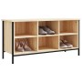 Shoe cabinet made of Sonoma oak plywood 100x35x50 cm by vidaXL, Shoe racks and shoe organizers - Ref: Foro24-831839, Price: 5...