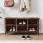 Smoked oak plywood shoe cabinet 100x35x50 cm by vidaXL, Shoe racks and shoe organizers - Ref: Foro24-831840, Price: 40,99 €, ...