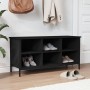 Mueble zapatero madera contrachapada negro 100x35x50 cm de vidaXL, Zapateros y organizadores de calzado - Ref: Foro24-831838,...