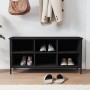 Mueble zapatero madera contrachapada negro 100x35x50 cm de vidaXL, Zapateros y organizadores de calzado - Ref: Foro24-831838,...