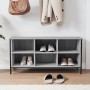 Mueble zapatero madera contrachapada gris Sonoma 100x35x50 cm de vidaXL, Zapateros y organizadores de calzado - Ref: Foro24-8...