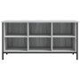 Mueble zapatero madera contrachapada gris Sonoma 100x35x50 cm de vidaXL, Zapateros y organizadores de calzado - Ref: Foro24-8...