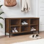 Brown oak plywood shoe rack furniture 100x35x50 cm by vidaXL, Shoe racks and shoe organizers - Ref: Foro24-831842, Price: 41,...