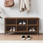 Brown oak plywood shoe rack furniture 100x35x50 cm by vidaXL, Shoe racks and shoe organizers - Ref: Foro24-831842, Price: 41,...