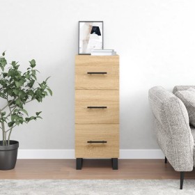 Sonoma oak plywood sideboard 34.5x34x90 cm by vidaXL, Sideboards - Ref: Foro24-828631, Price: 94,51 €, Discount: %