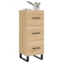 Aparador madera contrachapada color roble Sonoma 34,5x34x90 cm de vidaXL, Aparadores - Ref: Foro24-828631, Precio: 90,99 €, D...