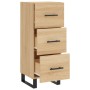 Aparador madera contrachapada color roble Sonoma 34,5x34x90 cm de vidaXL, Aparadores - Ref: Foro24-828631, Precio: 90,99 €, D...