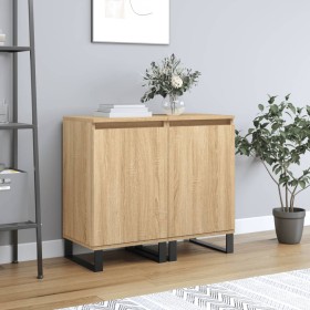 Sideboards 2 pcs engineered wood Sonoma oak 40x35x70 cm by vidaXL, Sideboards - Ref: Foro24-831075, Price: 78,58 €, Discount: %