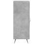 Aparador de madera contrachapada gris hormigón 34,5x34x90 cm de vidaXL, Aparadores - Ref: Foro24-828768, Precio: 55,66 €, Des...