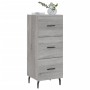 Aparador madera de ingeniería gris Sonoma 34,5x34x90 cm de vidaXL, Aparadores - Ref: Foro24-828626, Precio: 74,57 €, Descuent...