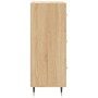 Aparador madera contrachapada color roble Sonoma 34,5x34x90 cm de vidaXL, Aparadores - Ref: Foro24-828583, Precio: 65,45 €, D...