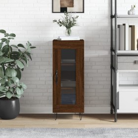 Oak brown engineered wood sideboard 34.5x34x90 cm by vidaXL, Sideboards - Ref: Foro24-828795, Price: 55,99 €, Discount: %