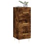 Aparador madera de ingeniería roble ahumado 34,5x34x90 cm de vidaXL, Aparadores - Ref: Foro24-828593, Precio: 66,99 €, Descue...