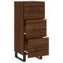 Aparador madera de ingeniería marrón roble 34,5x34x90 cm de vidaXL, Aparadores - Ref: Foro24-828635, Precio: 76,07 €, Descuen...