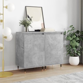 2 gray concrete effect engineered wood sideboards 40x35x70 cm by vidaXL, Sideboards - Ref: Foro24-831045, Price: 60,49 €, Dis...