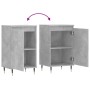 Aparadores 2 uds madera de ingeniería gris hormigón 40x35x70 cm de vidaXL, Aparadores - Ref: Foro24-831045, Precio: 60,49 €, ...