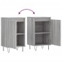 Aparadores 2 uds madera de ingeniería gris Sonoma 40x35x70 cm de vidaXL, Aparadores - Ref: Foro24-831065, Precio: 61,33 €, De...