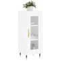 Aparador de madera contrachapada blanco brillante 34,5x34x90 cm de vidaXL, Aparadores - Ref: Foro24-828774, Precio: 59,76 €, ...