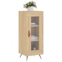 Aparador madera contrachapada color roble Sonoma 34,5x34x90 cm de vidaXL, Aparadores - Ref: Foro24-828767, Precio: 55,66 €, D...