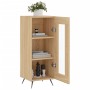 Aparador madera contrachapada color roble Sonoma 34,5x34x90 cm de vidaXL, Aparadores - Ref: Foro24-828767, Precio: 55,66 €, D...