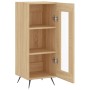 Aparador madera contrachapada color roble Sonoma 34,5x34x90 cm de vidaXL, Aparadores - Ref: Foro24-828767, Precio: 55,66 €, D...