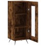 Aparador madera de ingeniería roble ahumado 34,5x34x90 cm de vidaXL, Aparadores - Ref: Foro24-828769, Precio: 55,76 €, Descue...