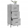 Aparador de madera contrachapada gris hormigón 34,5x34x90 cm de vidaXL, Aparadores - Ref: Foro24-828624, Precio: 73,16 €, Des...