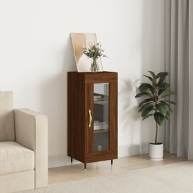 Oak brown engineered wood sideboard 34.5x34x90 cm by vidaXL, Sideboards - Ref: Foro24-828779, Price: 56,99 €, Discount: %