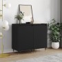 2 black engineered wood sideboards 40x35x70 cm by vidaXL, Sideboards - Ref: Foro24-831039, Price: 69,62 €, Discount: %