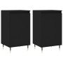 Aparadores 2 uds madera de ingeniería negro 40x35x70 cm de vidaXL, Aparadores - Ref: Foro24-831039, Precio: 69,62 €, Descuent...