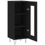 Aparador de madera contrachapada negro 34,5x34x90 cm de vidaXL, Aparadores - Ref: Foro24-828789, Precio: 55,99 €, Descuento: %